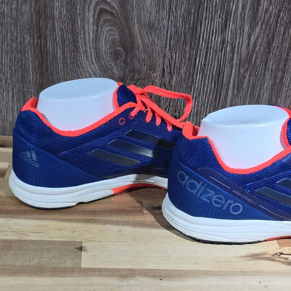 Adidas Adizero Hagio 2 Blue Orange Lightweight Running‎ Shoes 7.5 G95122
